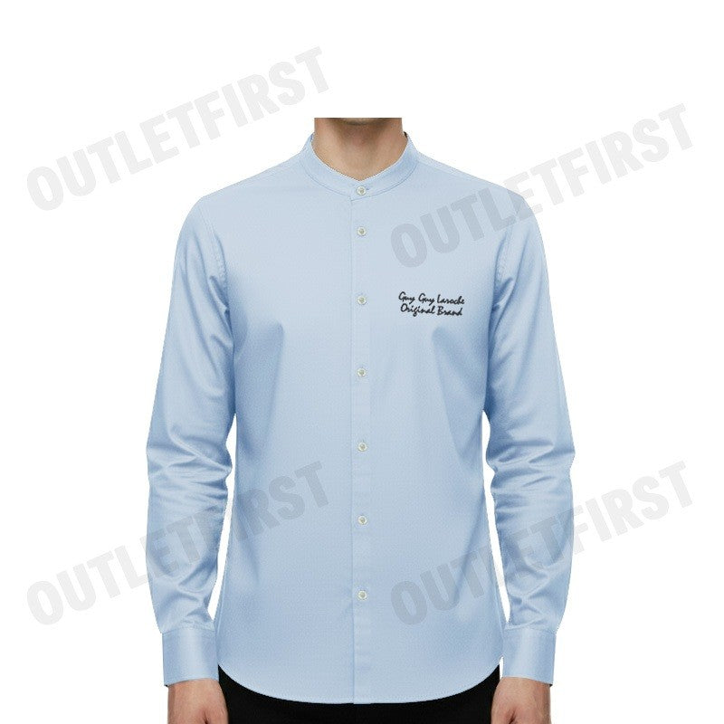 GUY LAROCHE รุ่น STAND COLLAR SLIM FIT SHIRT CODE: DAC6260P3BU เสื้อเชิ้ต เสื้อแขนยาว เสื้อผู้ชาย