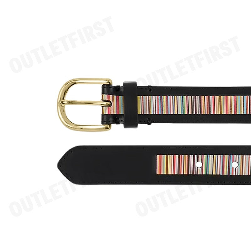 PS PAUL SMITH รุ่น WOMEN'S BELT BLACK CODE: W1A 7612 LSIGST 79 เข็มขัดผู้หญิง เข็มขัดสีดำ เข็มขัดพอล สมิธ
