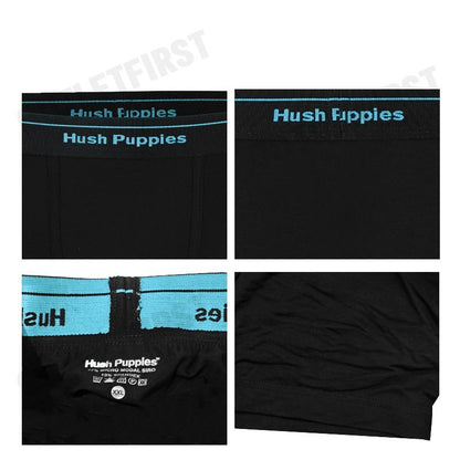 HUSH PUPPIES รุ่น MEN'S MICRO MODAL SIRO BOXER BRIEFS CODE: HU H3FSR08 (BLACK) กางเกงชั้นใน กางเกงฮัชพัพพีส์ ผู้ชาย