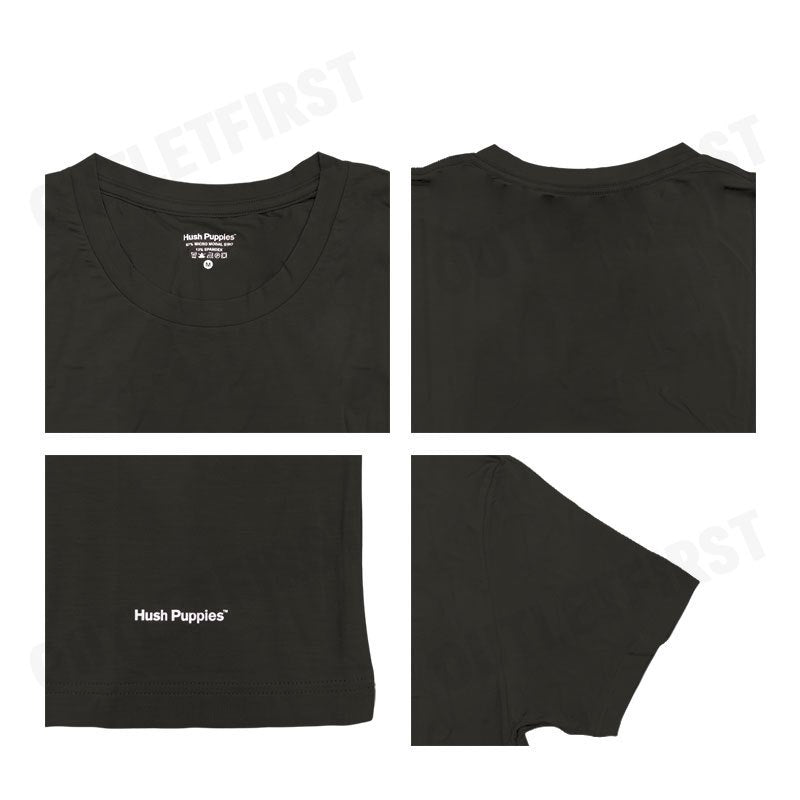 HUSH PUPPIES รุ่น MICRO MODAL SIRO TEE CODE: HU H5FSR08 (BROWN) เสื้อยืดคอกลมผู้ชาย เสื้อแขนสั้น เสื้อยืดสีน้ำตาล