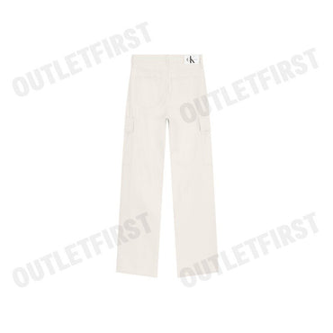 CALVIN KLEIN JEANS  MEN'S 90S LOOSE FIT IVORY CARGO DENIM COLOR  IVORY  CODE: J325885 1AA
