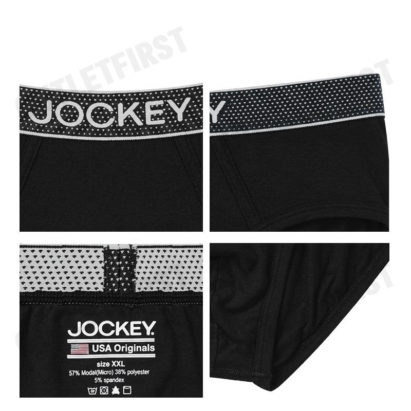 JOCKEY UNDERWEAR EXTRA DRY BRIEF COLOR BLACK CODE: KU 1905 (BLACK)