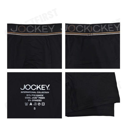 JOCKEY รุ่น MEN'S COOLING JADE BOXER TRUNK CODE: KU 1979 (BLACK) กางเกงชั้นในผู้ชาย กางเกงในบ็อกเซอร์ กางเกงจ็อคกี้