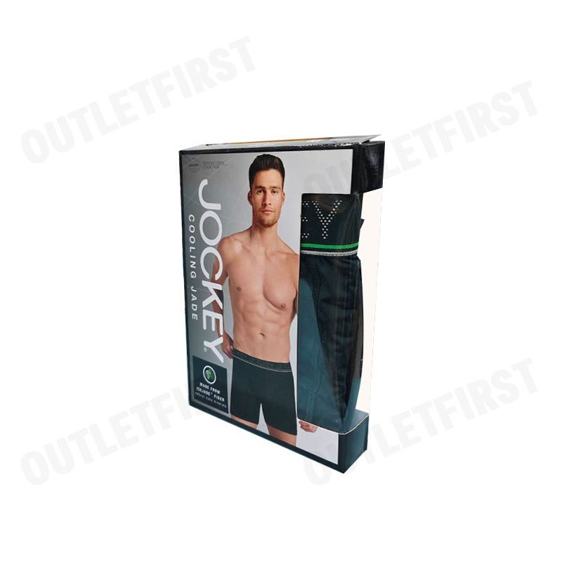 JOCKEY รุ่น COOLING JADE BOXER TRUNK CODE: KU 1979 (GREEN) กางเกงชั้นในผู้ชาย กางเกงในบ็อกเซอร์ กางเกงจ็อคกี้
