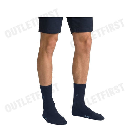 JOCKEY ถุงเท้า รุ่น CLASSIC 3 PAIRS MEN'S SOCKS CODE: JA 993S3 (NAVY) ถุงเท้า ถุงเท้าข้อยาว ถุงเท้าสีกรม