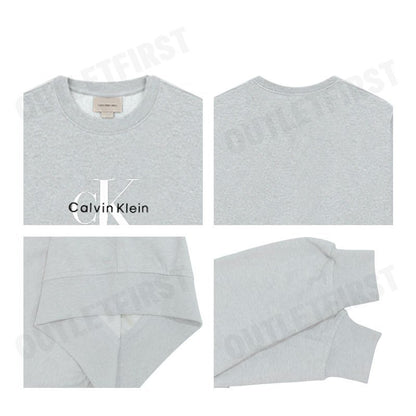 CALVIN KLEIN JEANS รุ่น WOMEN'S MONOLOGO FRENCH TERRY RELAXED SWEATSHIRT CODE: 47B234G P79 เสื้อสเวตเตอร์ เสื้อผู้หญิง