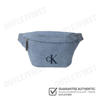 CALVIN KLEIN รุ่น DENIM WAISTPACK CODE: 4G3149G VGO กระเป๋าคาดเอว กระเป๋าคาดอก กระเป๋าสีฟ้า