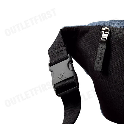 CALVIN KLEIN รุ่น DENIM WAISTPACK CODE: 4G3149G VGO กระเป๋าคาดเอว กระเป๋าคาดอก กระเป๋าสีฟ้า