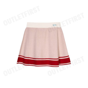 MLB MINI PLEATED SKIRT VARSITY SPORTIVE COLOR CREAM CODE: 3FSKV0344 50CRD