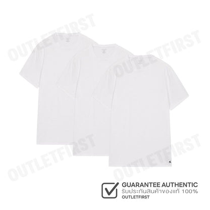 CALVIN KLEIN รุ่น COTTON STRETCH BLEND 3-PACK SLIM FIT CREWNECK T-SHIRT CODE: NB4185 100 เซ็ทเสื้อยืด เสื้อคอกลม ผู้ชาย
