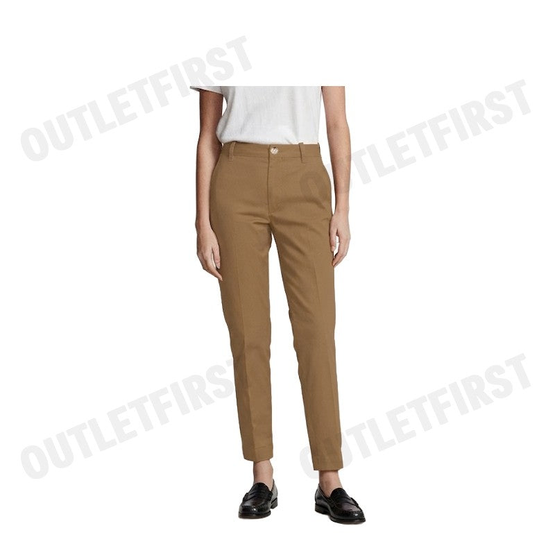 POLO RALPH LAUREN รุ่น CROPPED SLIM FIT TWILL CHINO PANT CODE: 211890343004 กางเกงขายาว กางเกงสีกากี กางเกงผู้ชาย