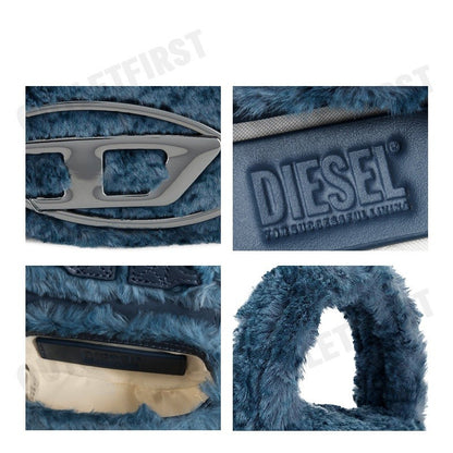 DIESEL รุ่น XS 1DR FAUX FUR TOP HANDLE BAG CODE: X08709 P6672 T6324 กระเป๋าสะพายข้าง กระเป๋าผู้หญิง กระเป๋าถือ