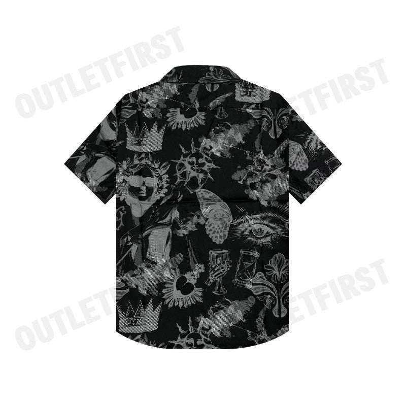 JOHN HENRY รุ่น MEN'S SHORT SLEEVES SLIM FIT SHIRT (BLACK) CODE: JH F424MSSSM32 เสื้อเชิ้ตแขนสั้น เสื้อเชิ้ตผู้ชาย