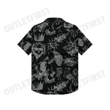 JOHN HENRY รุ่น MEN'S SHORT SLEEVES SLIM FIT SHIRT (BLACK) CODE: JH F424MSSSM32 เสื้อเชิ้ตแขนสั้น เสื้อเชิ้ตผู้ชาย
