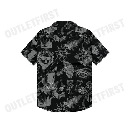 JOHN HENRY รุ่น MEN'S SHORT SLEEVES SLIM FIT SHIRT (BLACK) CODE: JH F424MSSSM32 เสื้อเชิ้ตแขนสั้น เสื้อเชิ้ตผู้ชาย