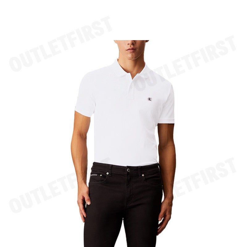 CALVIN KLEIN JEANS รุ่น CK BADGE SMOOTH COTTON SLIM POLO CODE: J326950 YAF เสื้อโปโล เสื้อโปโลผู้ชาย เสื้อโปโลแขนสั้น