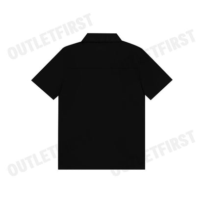 CALVIN KLEIN JEANS รุ่น BASIC MONOGRAM SLIM FIT SHIRT CODE: J326964 BEH เสื้อเชิ้ตแขนสั้น เสื้อผู้ชาย เสื้อสีดำ
