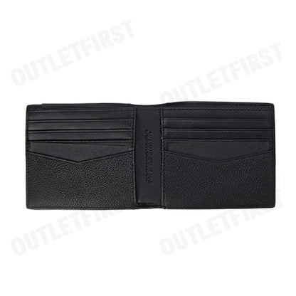CALVIN KLEIN JEANS รุ่น MEN'S LIMEGRAIN LEATHER FOLDING WALLET WITH MULTIPLE CARD CODE: HP1631 001 กระเป๋าสตางค์ผู้ชาย
