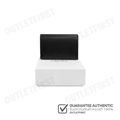 CALVIN KLEIN รุ่น WOMEN'S CK WALLET FLAP ACCORDION CARD CASE CODE:4F1004G UB1 กระเป๋าสตางค์ผู้หญิง กระเป๋าสีดำ กระเป๋าCK