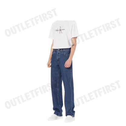 CALVIN KLEIN JEANS รุ่น MEN'S 90S STRAIGHT PACIFICO JEANS CODE: 40EM721 E5D กางเกงยีนส์ผู้ชาย กางเกงขายาว ยีนส์CK