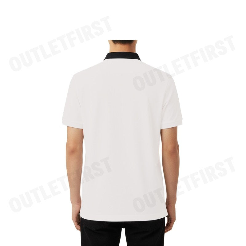ARMANI EXCHANGE รุ่น MEN'S CLASSICS LOOSE FIT OFF WHITE POLO CODE: 6DZFJE ZJLFZ 1116 เสื้อโปโลผู้ชาย เสื้อสีขาว