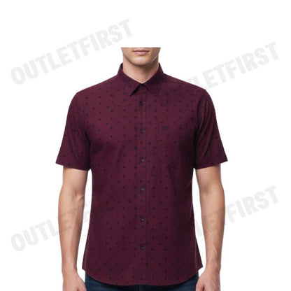 GUY LAROCHE รุ่น MAN'S SHORT SLEEVES SHIRT CODE: BAC9206W3RE เสื้อเชิ้ตแขนสั้น เสื้อผู้ชาย สีแดง