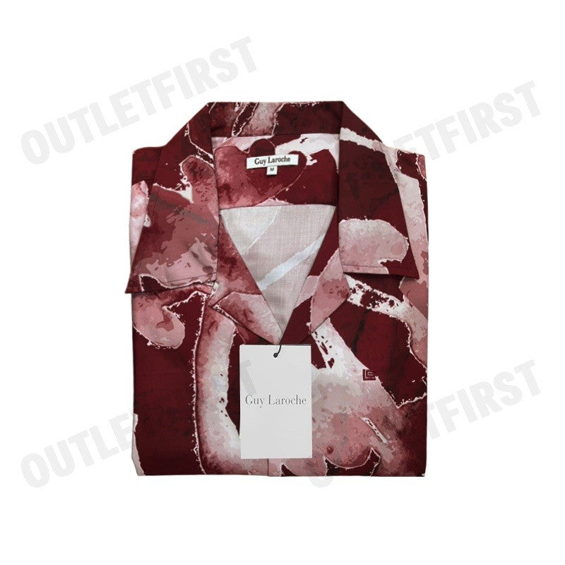 GUY LAROCHE รุ่น MAN'S HAWAIIAN SHIRT CODE: BAC7400S5RE เสื้อเชิ้ต เสื้อแขนสั้น เสื้อผู้ชาย