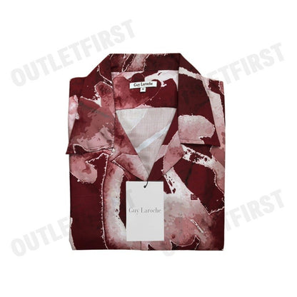 GUY LAROCHE รุ่น MAN'S HAWAIIAN SHIRT CODE: BAC7400S5RE เสื้อเชิ้ต เสื้อแขนสั้น เสื้อผู้ชาย