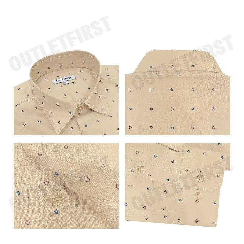 GUY LAROCHE รุ่น MAN'S LONG SLEEVES SHIRT CODE: BAB5220P4BE เสื้อเชิ้ต เสื้อแขนยาว เสื้อผู้ชาย