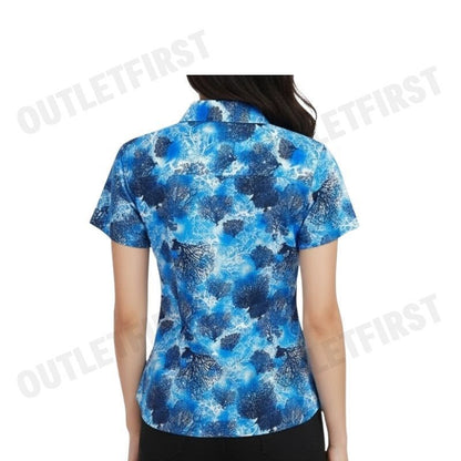 ARROW รุ่น WOMEN'S TROPICAL SHIRT CODE: WACC548S4CSBU เสื้อเชิ้ต เสื้อแขนสั้น เสื้อผู้หญิง