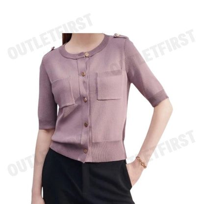 G2000 รุ่น WOMEN'S REGULAR FIT CARDIGAN CODE: 46276311 25 เสื้อคาร์ดิแกน เสื้อผู้หญิง เสื้อสีม่วง