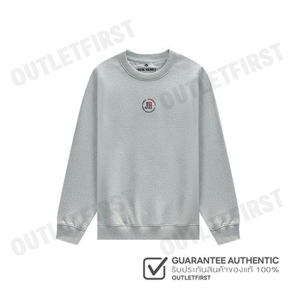 JOHN HENRY รุ่น MEN'S SLIM FIT SWEATER (GREY) CODE: JH S125MPUSM21 เสื้อสเวตเตอร์ เสื้อผู้ชาย เสื้อสีเทา