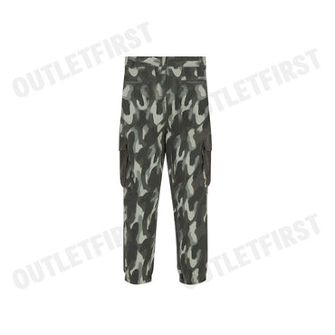 ARMANI EXCHANGE รุ่น MEN'S CAMOUFLAGE CARGO PANTS WITH VELVET POCKETS CODE: 6DZP01 ZN4ZZ 4891 กางเกงขายาว กางเกงผู้ชาย