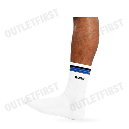 HUGO BOSS รุ่น RS RIB SHORT B CC CODE: 50495957 100 ถุงเท้า ถุงเท้าข้อยาว ถุงเท้ายูนิเซ็กส์