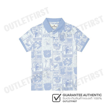 JOHN HENRY รุ่น MEN'S SLIM FIT POLO SHIRT (BLUE) CODE: JH S325MPLSM28 เสื้อโปโลผู้ชาย เสื้อโปโลจอน เสื้อโปโลแขนสั้น