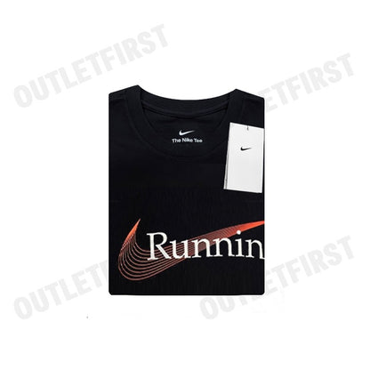 NIKE รุ่น MEN'S RUNNING T-SHIRT CODE: FJ2363 010 เสื้อยืดคอกลมผู้ชาย เสื้อยืดแขนสั้น เสื้อยืด
