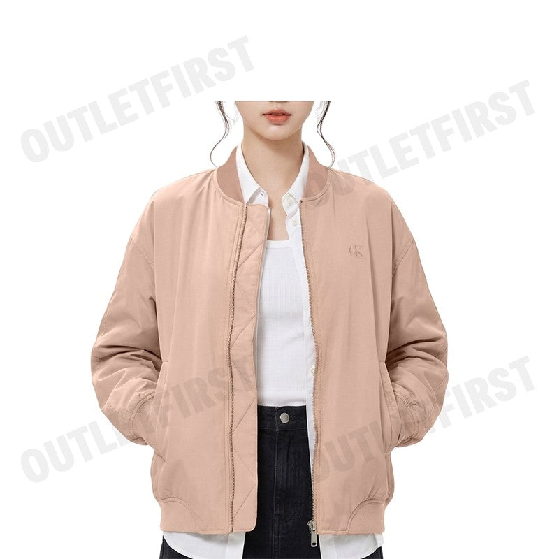 CALVIN KLEIN JEANS รุ่น WOMEN'S LONG PADDED BOMBER JACKET CODE: J224702 TGW เสื้อแจ็คเก็ตผู้หญิง เสื้อแขนยาว