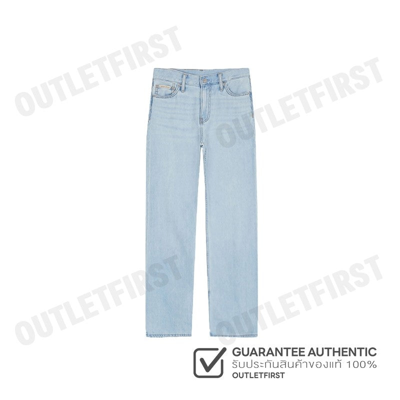 CALVIN KLEIN JEANS รุ่น WOMEN'S 37.5 HIGH RISE WIDE LEG JEANS CODE: J225051 1AA กางเกงยีนส์ผู้หญิง กางเกงทรงกระบอก