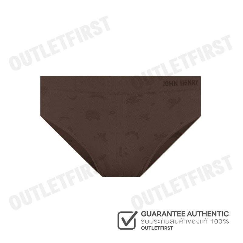 JOHN HENRY รุ่น UNDERWEAR SEAMLESS FASHION CODE: JU JU2410 (BROWN) กางเกงชั้นในผู้ชาย กางเกงในจอน กางเกงในสีน้ำตาล