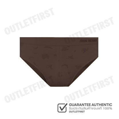 JOHN HENRY รุ่น UNDERWEAR SEAMLESS FASHION CODE: JU JU2410 (BROWN) กางเกงชั้นในผู้ชาย กางเกงในจอน กางเกงในสีน้ำตาล