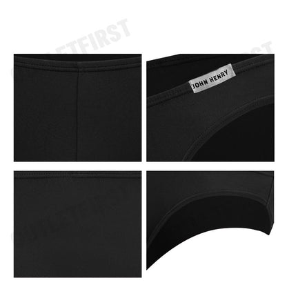 JOHN HENRY รุ่น UNDERWEAR SILVER&GOLD SERIES MEN'S BIKINI BRIEFS CODE: JU JU1G003 (BLACK) กางเกงชั้นในผู้ชาย กางเกงในจอน
