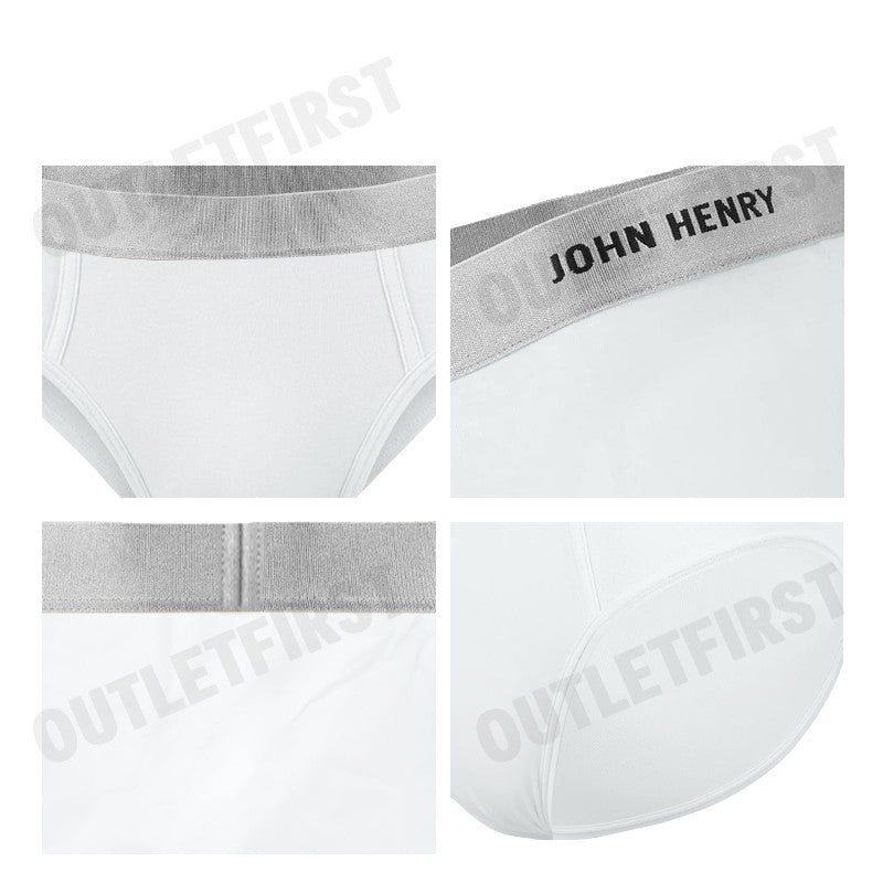 JOHN HENRY รุ่น UNDERWEAR SILVER&GOLD SERIES MEN'S BRIEFS CODE: JU JU2G003 (WHITE) กางเกงชั้นในผู้ชาย กางเกงในจอน