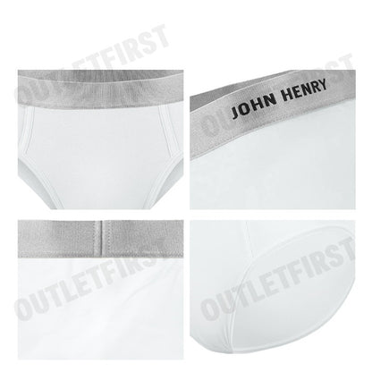 JOHN HENRY รุ่น UNDERWEAR SILVER&GOLD SERIES MEN'S BRIEFS CODE: JU JU2G003 (WHITE) กางเกงชั้นในผู้ชาย กางเกงในจอน