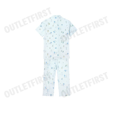 HUSH PUPPIES MEN'S SHORT-SLEEVE SLEEPWEAR SET COLOR BLUE CODE: HU H8B178 (BLUE)