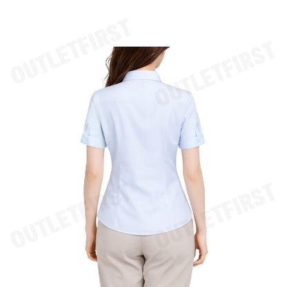 G2000 รุ่น WOMEN'S FORMAL SHIRT IN SLIM FIT CODE: 5122173370 เสื้อเชิ้ตแขนสั้นผู้หญิง เสื้อเชิ้ตคอปก เสื้อเชิ้ตจีที