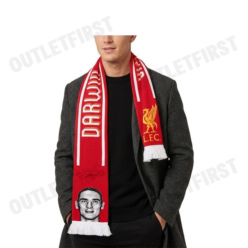 L.F.C รุ่น LFC PLAYER SCARF DARWIN NÚÑEZ CODE: S23SR20 ผ้าพันคอ ผ้าพันคอลิเวอร์พูล ผ้าพันคอดาร์วิน