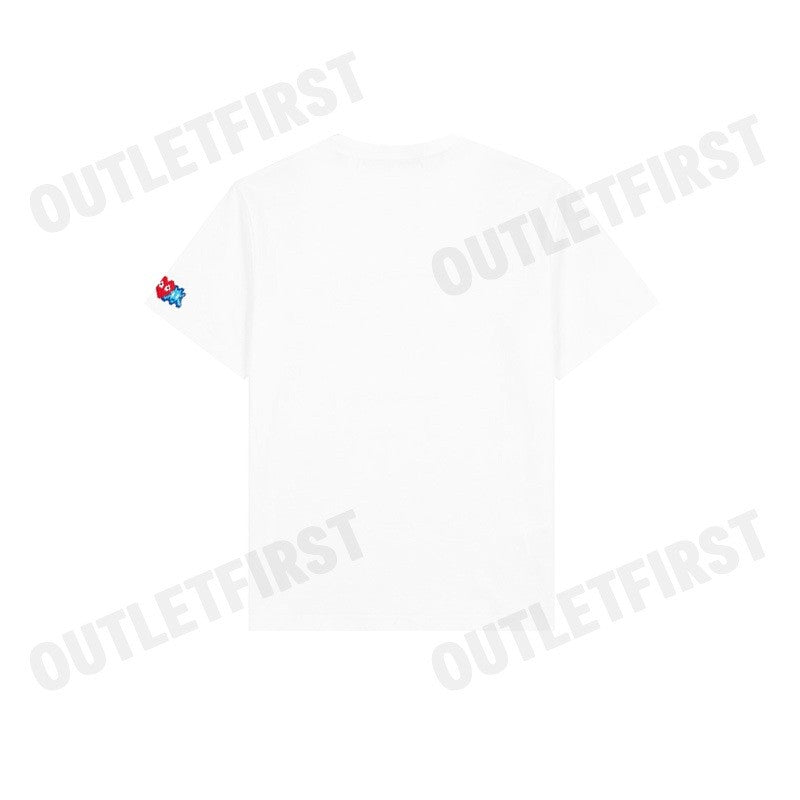 PLAY COMME DES GARÇONS รุ่น WOMEN T-SHIRT CODE: AZ-T327 (WHITE) เสื้อยืดคอกลมผู้หญิง เสื้อหัวใจแดงเอเลี่ยน เสื้อแขนสั้น