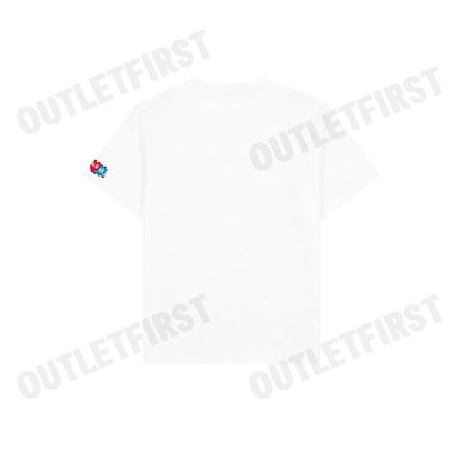 PLAY COMME DES GARÇONS รุ่น WOMEN T-SHIRT CODE: AZ-T327 (WHITE) เสื้อยืดคอกลมผู้หญิง เสื้อหัวใจแดงเอเลี่ยน เสื้อแขนสั้น