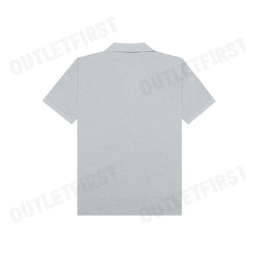 PLAY COMME DES GARÇONS รุ่น MEN POLO SHIRT CODE: AZ-T336 (GREY) เสื้อโปโลผู้ชาย เสื้อหัวใจสีแดงเอเลี่ยน เสื้อแขนสั้น