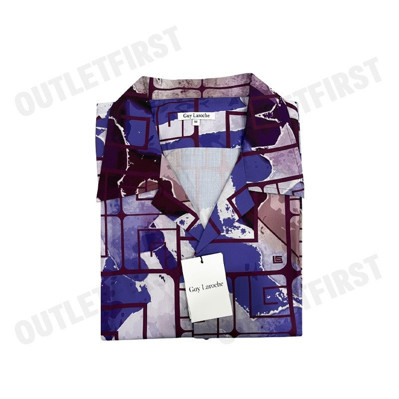 GUY LAROCHE รุ่น MAN'S HAWAIIAN SHIRT CODE: BAC7401S5VI เสื้อเชิ้ต เสื้อแขนสั้น เสื้อผู้ชาย